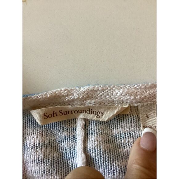 Soft Surroundings Lenore Tie Dye Pullover Sz L Boho Hippie - Picture 4 of 7